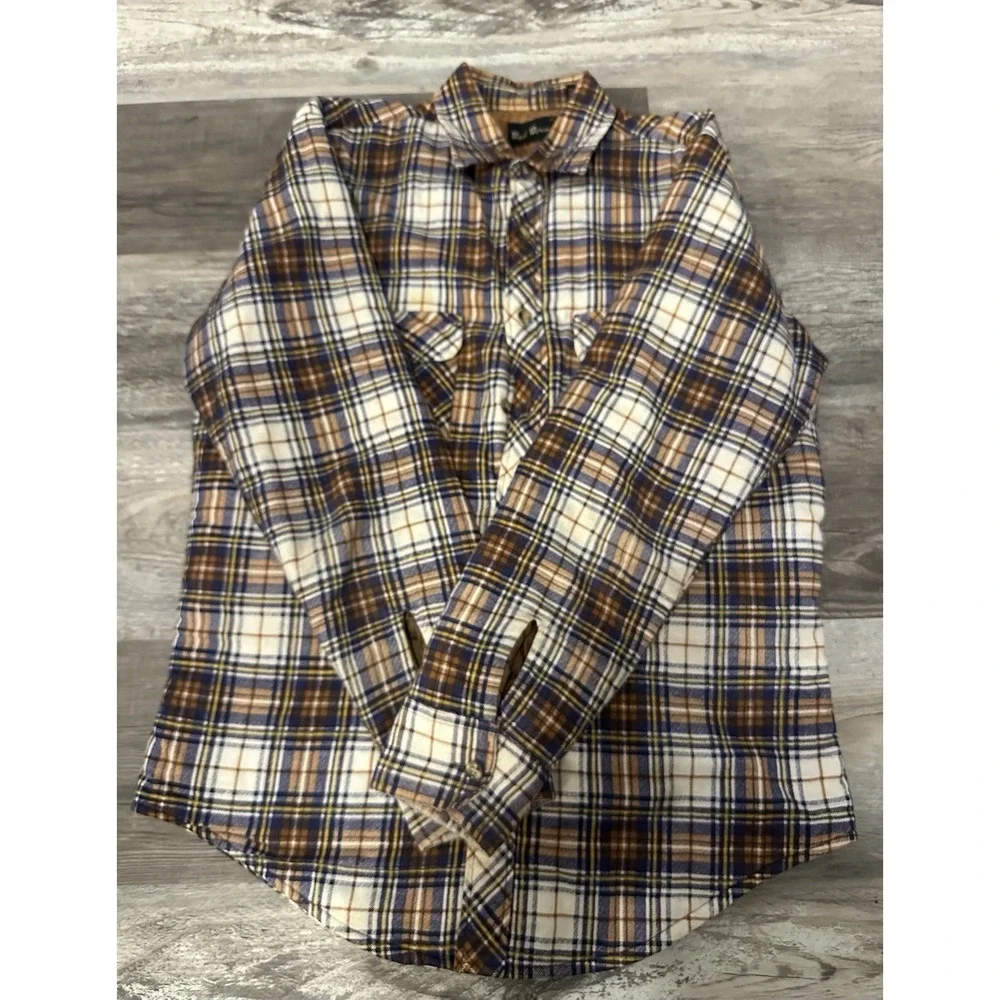 Bud Berma Quilted lined  Flannels‎ Lot Of 2 Size Medium